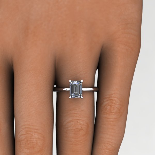Olivia Solitaire Engagement Ring (setting only)