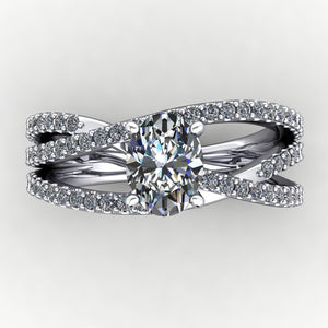 Sydney Multi-Band Solitaire Engagement Ring (setting only)
