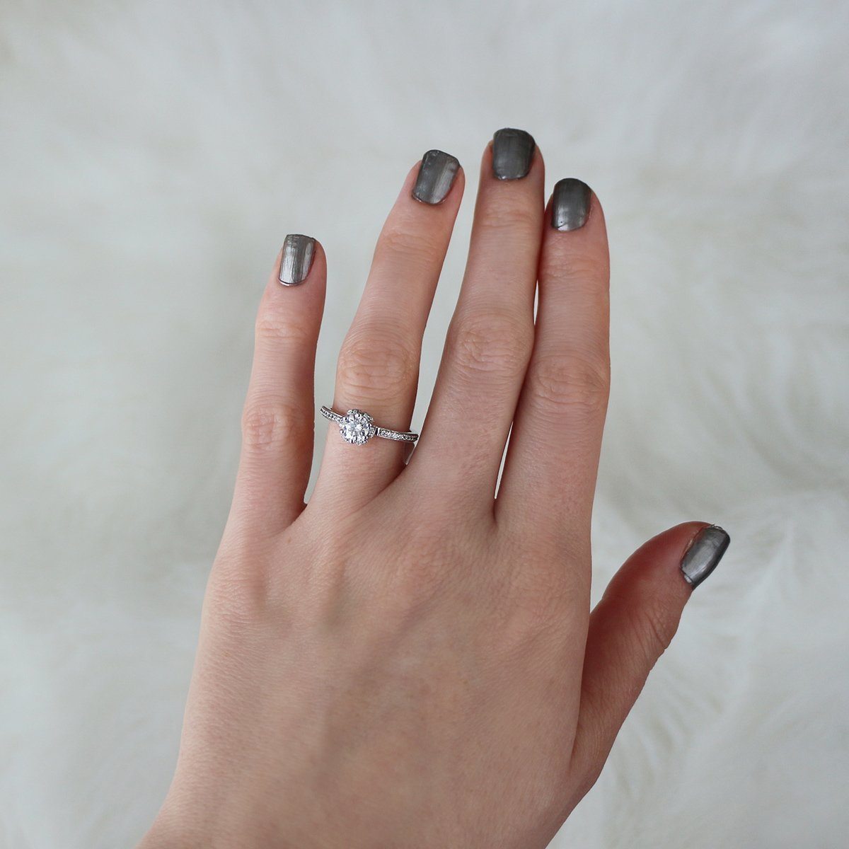 vintage and floral inspired halo engagement ring soha diamond co. 