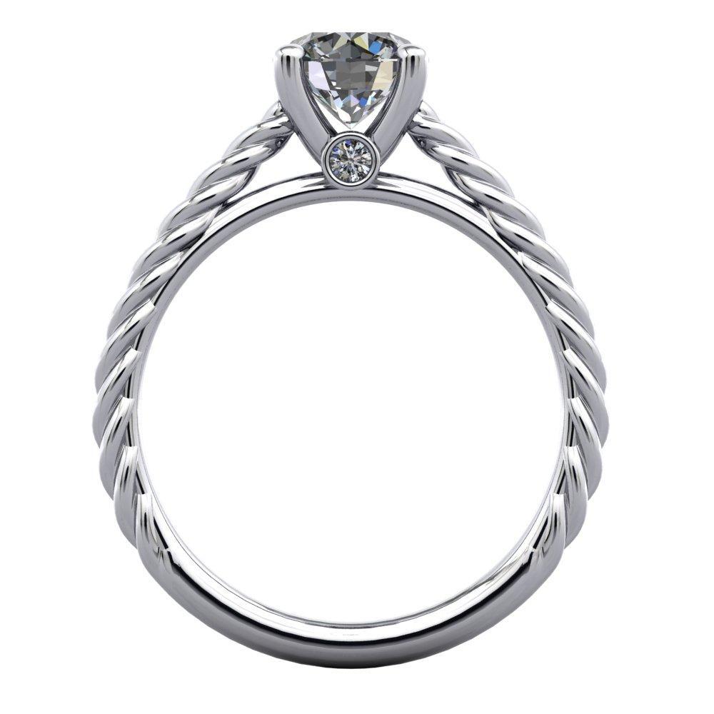 twisted band solitaire soha diamond co