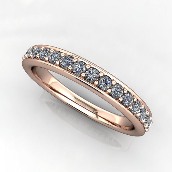 Rounded Edge Diamond Anniversary Band - 1/3 CTW