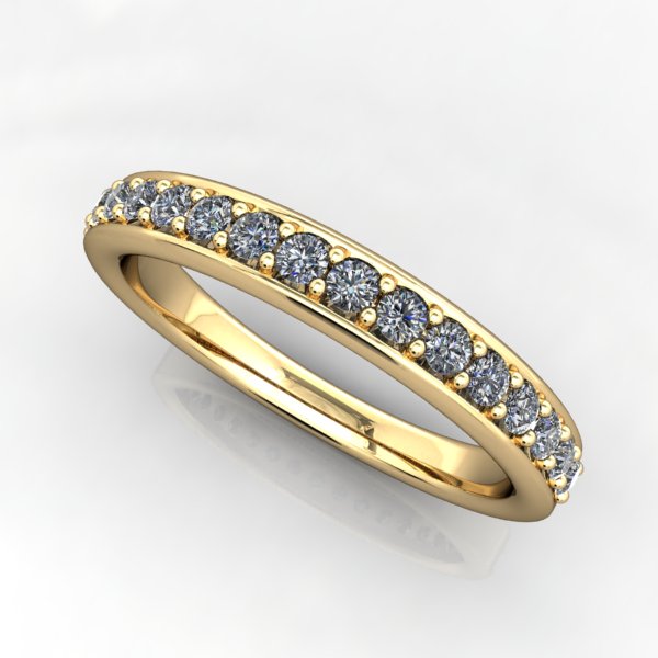 Rounded Edge Diamond Anniversary Band - 1/3 CTW