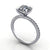 engagement ring solitaire with side stones