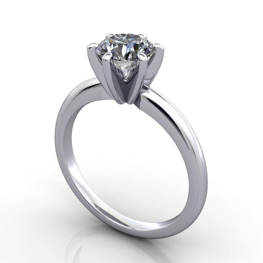 six-prong solitaire engagement ring soha diamond co.