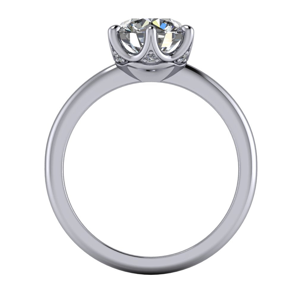 Mila Solitaire Engagement Ring setting only Soha Diamond Co