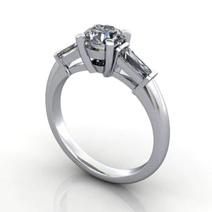 three stone engagement ring collection