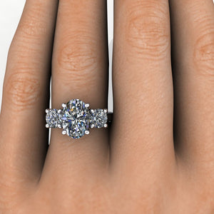 Holly Three-Stone Engagement Ring (Setting Only)