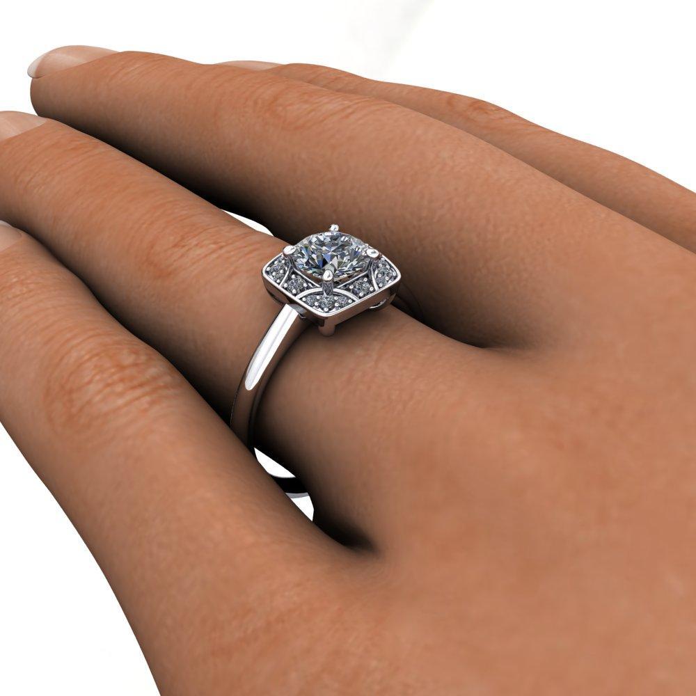 vintage inspired engagement ring soha diamond co.