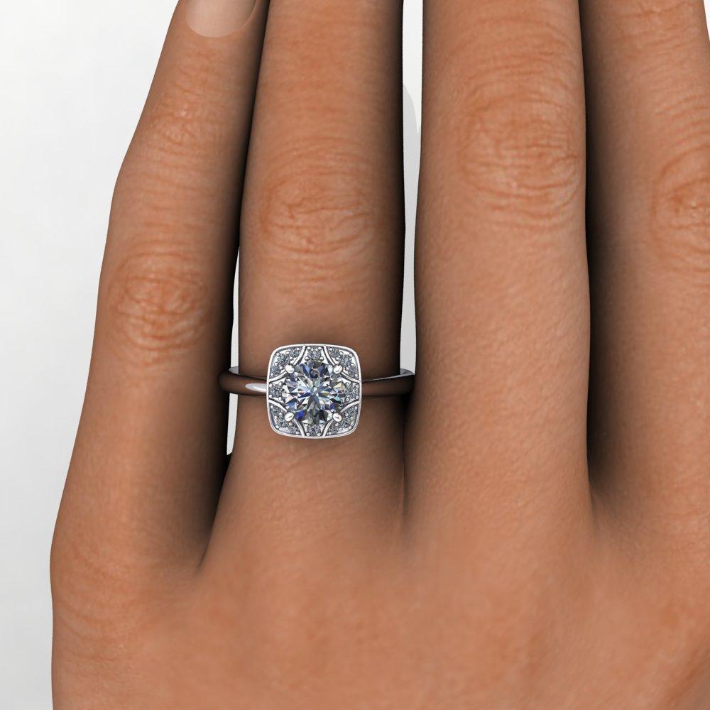 vintage inspired engagement ring soha diamond co.