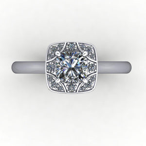 vintage inspired engagement ring soha diamond co.
