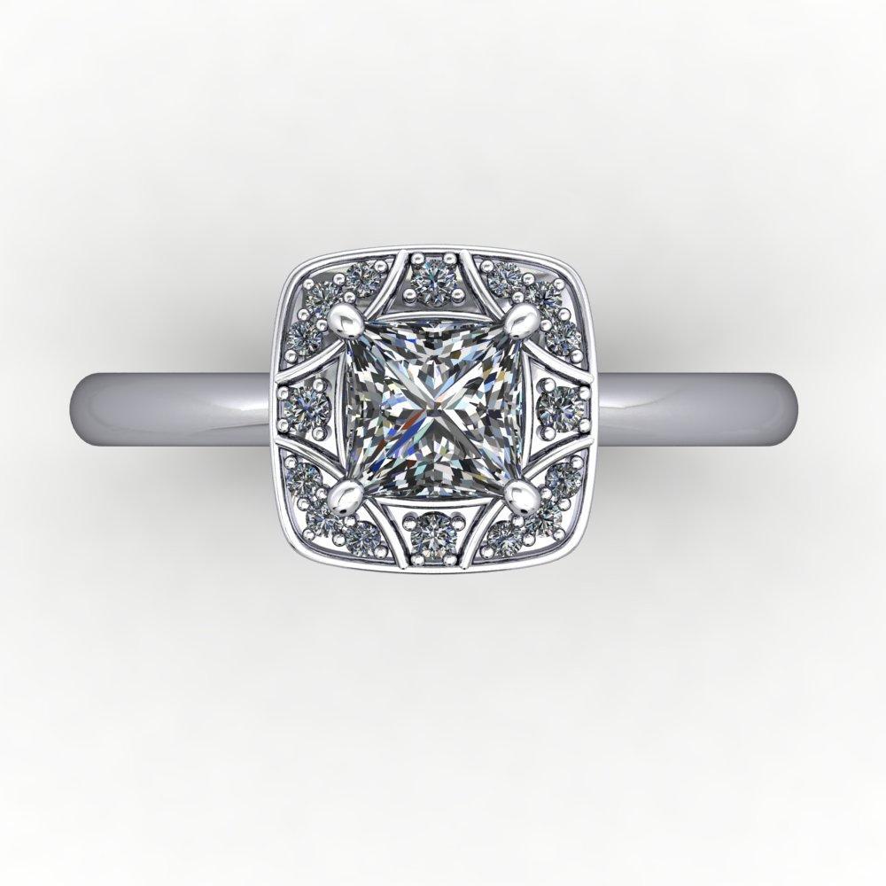 Maisie Halo Engagement Ring (setting only)