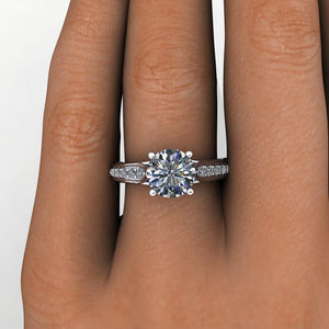 vintage inspired engagement ring soha diamond co.