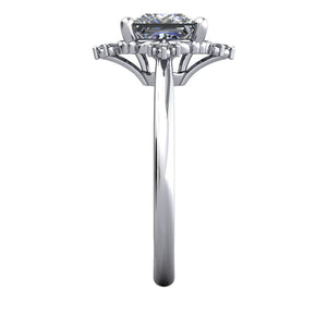 Gemma Halo Vintage Inspired Engagement Ring (setting only)