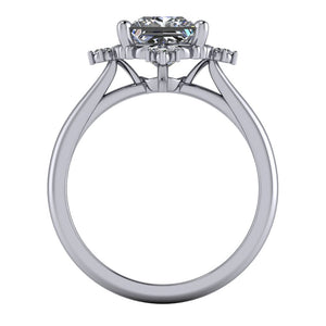 Gemma Halo Vintage Inspired Engagement Ring (setting only)