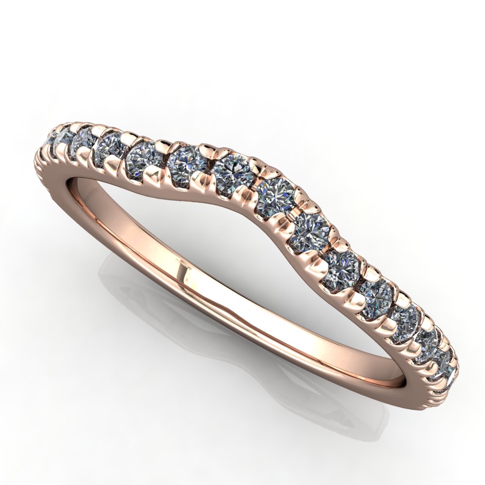 Petal Contoured Wedding Band
